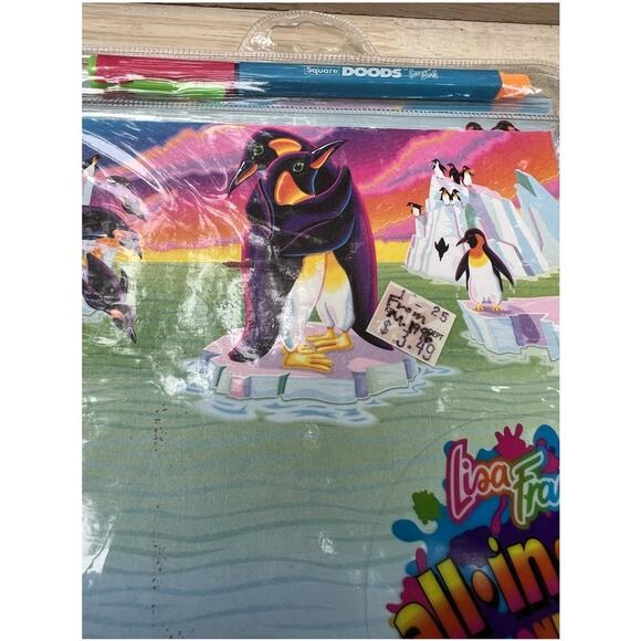 RARE NEW Vintage Lisa Frank  Empire Penguins All-In-One Stationery Pack/Set - Picture 4 of 12